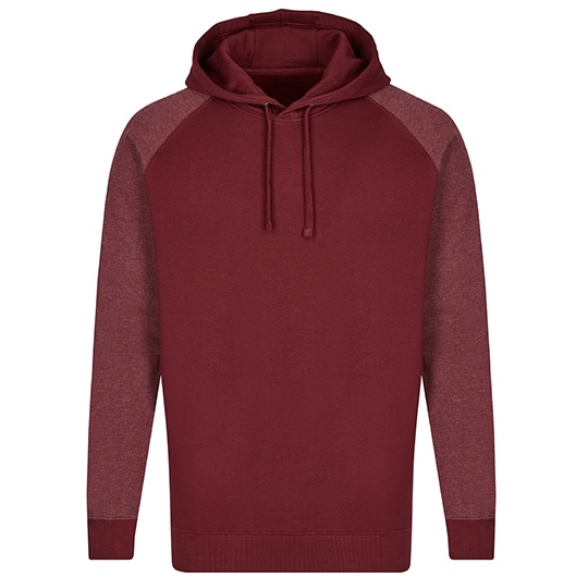 Bluza Meska Klasyczna Bawelniana MY611 - Burgundy & Heather Burgundy