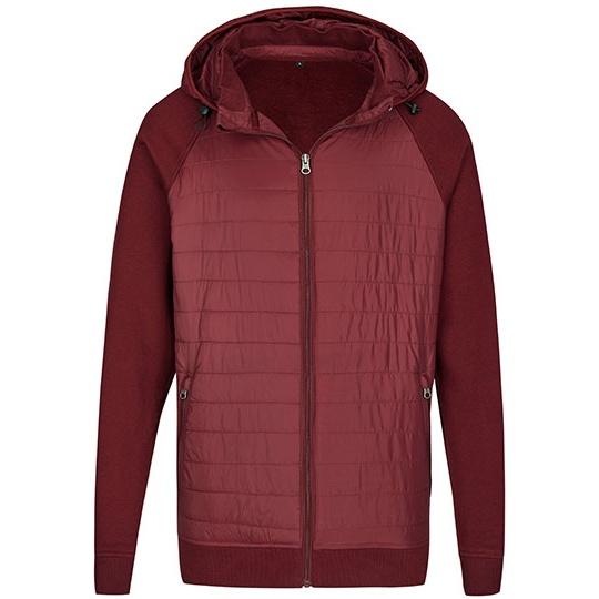 Kurtka hybrydowa unisex MY810 - Burgundy