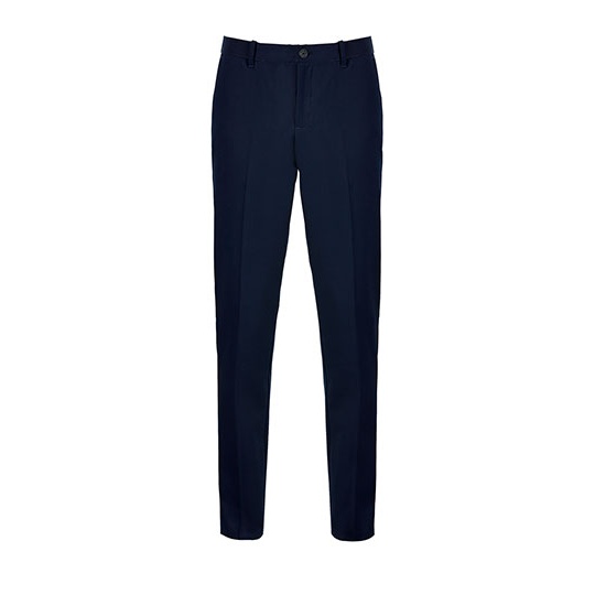Spodnie Garniturowe Meskie Twill Elastyczny Pas NB3162 - Night