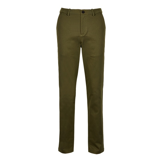 Spodnie Chino Meskie Bawelna Elastan NB3178 - Deep Khaki