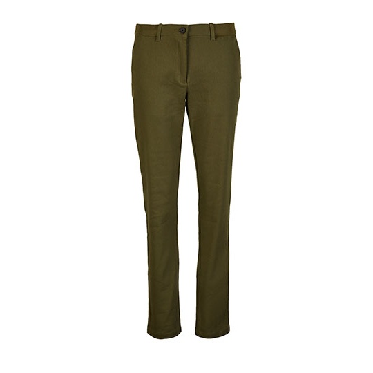 Damskie spodnie chino NB3179 - Deep Khaki