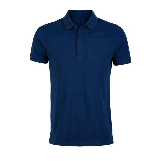 Koszulka Polo Meska Pique Krotkie Rekawy NB3188 - Deep Blue