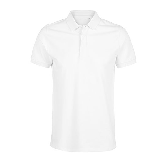 Koszulka Polo Męska Pique Krótkie Rękawy NB3188 - Optic White