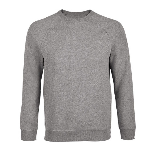 Męska bluza dresowa raglanowa NB3194 - Gray Melange