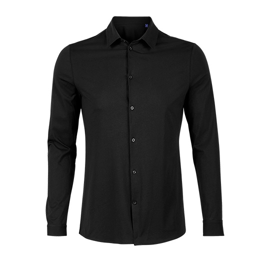Koszula Meska Bawelna Merceryzowana NB3198 - Deep Black