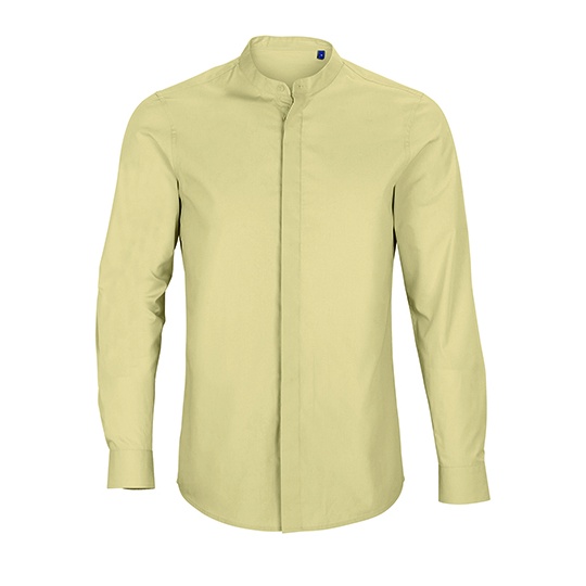 Koszula Meska Dopasowana Popelina NB3792 - Beige