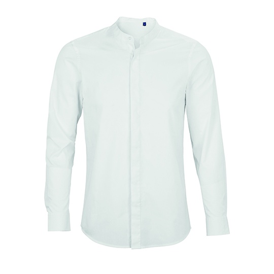 Koszula Meska Dopasowana Popelina NB3792 - Optic White