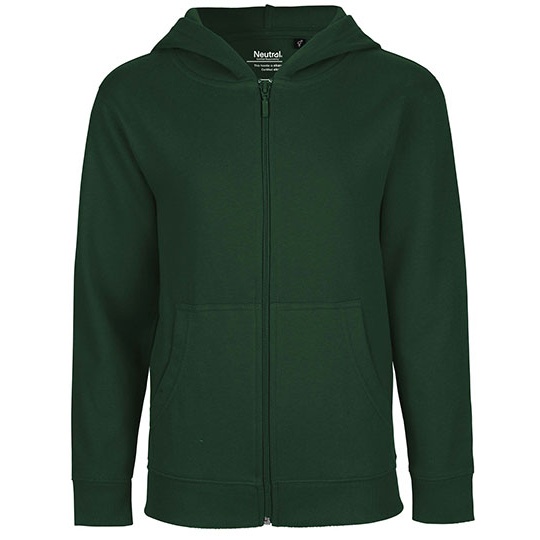 Bluza dziecieca zapinana na zamek NE13301 - Bottle Green