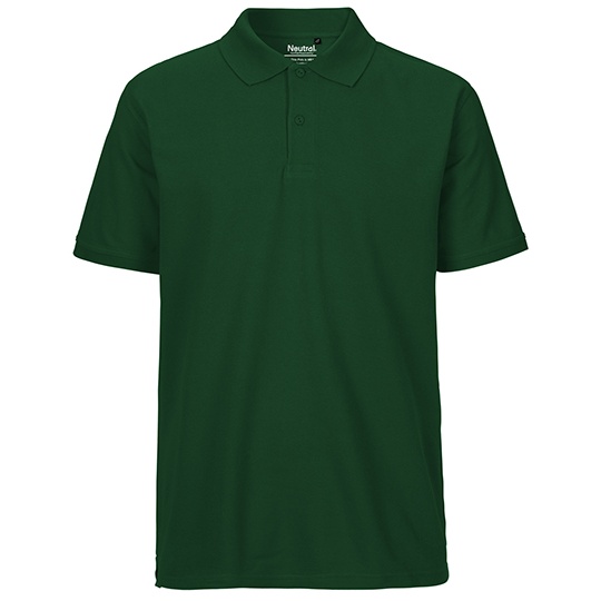 Koszulka Polo Meska Klasyczna Bawelna Organiczna Fairtrade NE20080 - Bottle Green