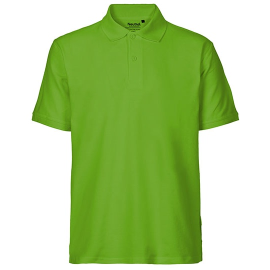 Koszulka Polo Meska Klasyczna Bawelna Organiczna Fairtrade NE20080 - Lime