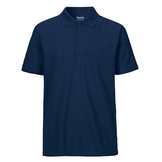 Koszulka Polo Meska Klasyczna Bawelna Organiczna Fairtrade NE20080 - Navy