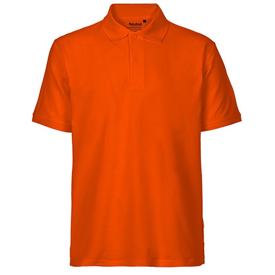 Koszulka Polo Męska Klasyczna Bawełna Organiczna Fairtrade NE20080 - Orange