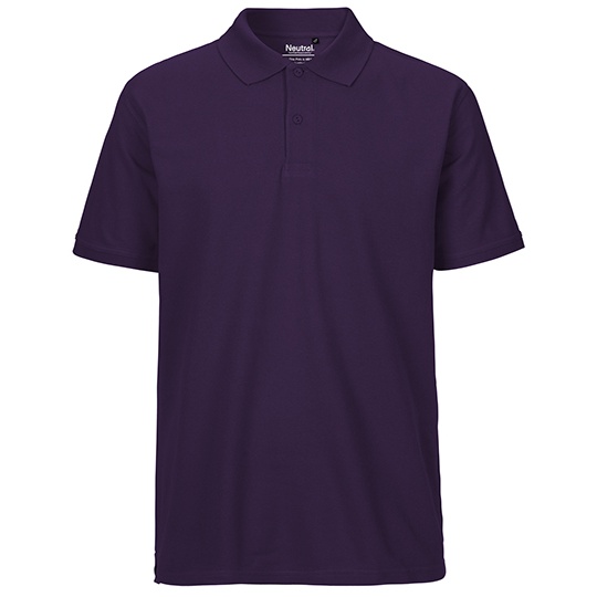 Koszulka Polo Meska Klasyczna Bawelna Organiczna Fairtrade NE20080 - Purple