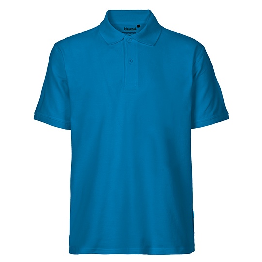 Koszulka Polo Meska Klasyczna Bawelna Organiczna Fairtrade NE20080 - Sapphire