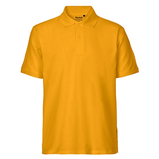 Koszulka Polo Męska Klasyczna Bawełna Organiczna Fairtrade NE20080 - Yellow