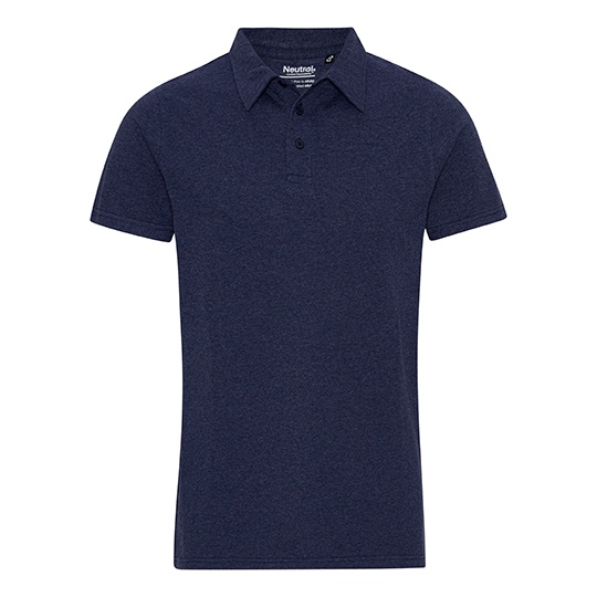 Koszulka Polo Dopasowana Mieszanka Bawelny Poliestru NE20090 - Navy Melange