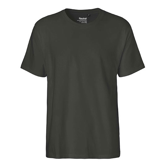 T-shirt Meski Klasyczny Bawelna Czesana NE60001 - Charcoal