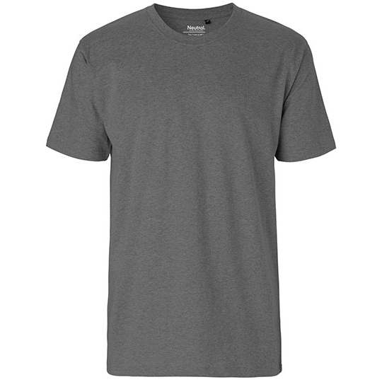 T-shirt Meski Klasyczny Bawelna Czesana NE60001 - Dark Heather