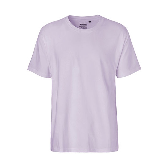 T-shirt Meski Klasyczny Bawelna Czesana NE60001 - Dusty Purple