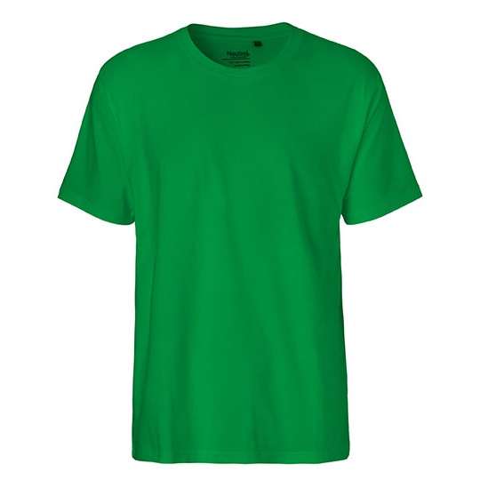 T-shirt Meski Klasyczny Bawelna Czesana NE60001 - Green