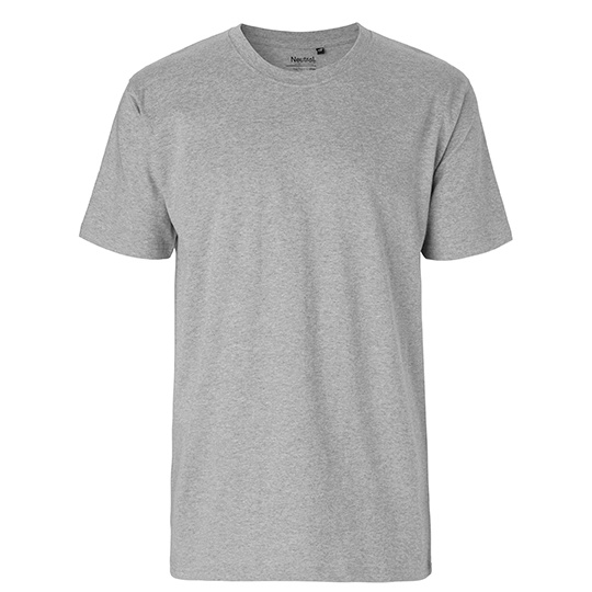 T-shirt Męski Klasyczny Bawełna Czesana NE60001 - Sport Grey
