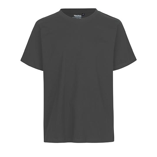 Koszulka Klasyczna Bawelna Organiczna NE60002 - Charcoal