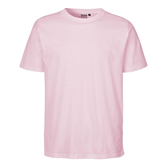 Koszulka Klasyczna Bawelna Organiczna NE60002 - Light Pink
