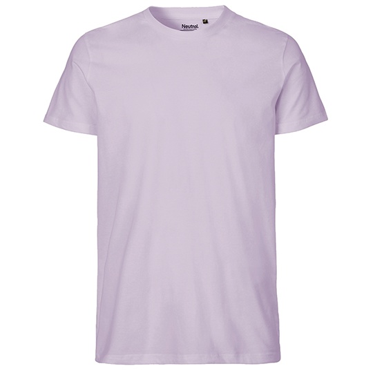 T-shirt Męski Dopasowany Bawełna Organiczna NE61001 - Dusty Purple
