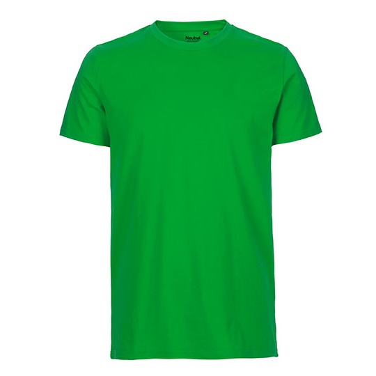 T-shirt Meski Dopasowany Bawelna Organiczna NE61001 - Green