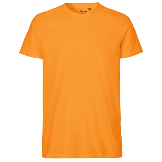 Męski t-shirt dopasowany NE61001 - Okay Orange