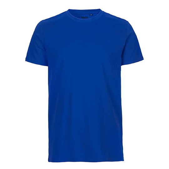 T-shirt Męski Dopasowany Bawełna Organiczna NE61001 - Royal