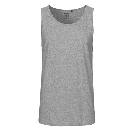 Meski tank top dopasowany bawelniany NE61300 - Sport Grey