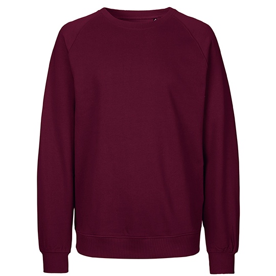Bluza Klasyczna Bawełna Organiczna Fairtrade NE63001 - Bordeaux