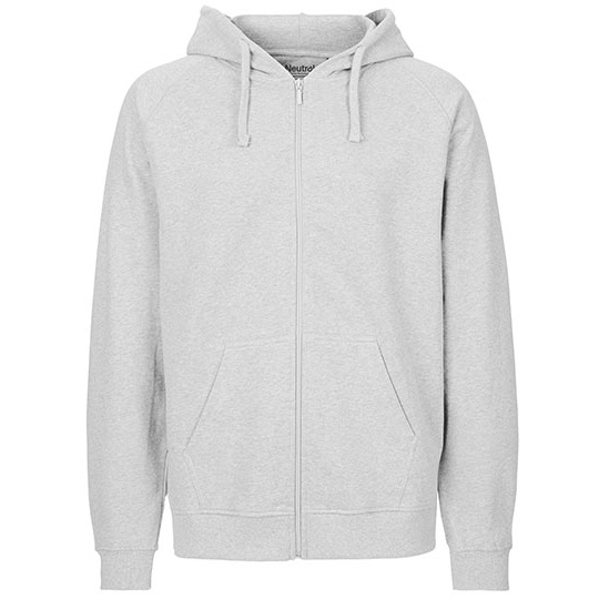 Bluza Rozpinana z Kapturem Bawełna Organiczna Fairtrade NE63301 - Ash Grey