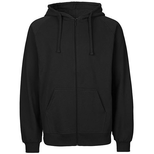 Bluza Rozpinana z Kapturem Bawełna Organiczna Fairtrade NE63301 - Black