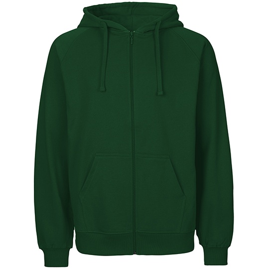 Bluza Rozpinana z Kapturem Bawelna Organiczna Fairtrade NE63301 - Bottle Green