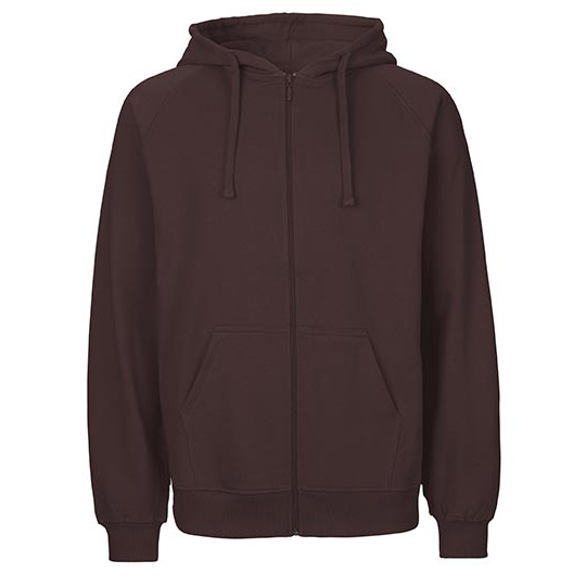 Bluza Rozpinana z Kapturem Bawelna Organiczna Fairtrade NE63301 - Brown
