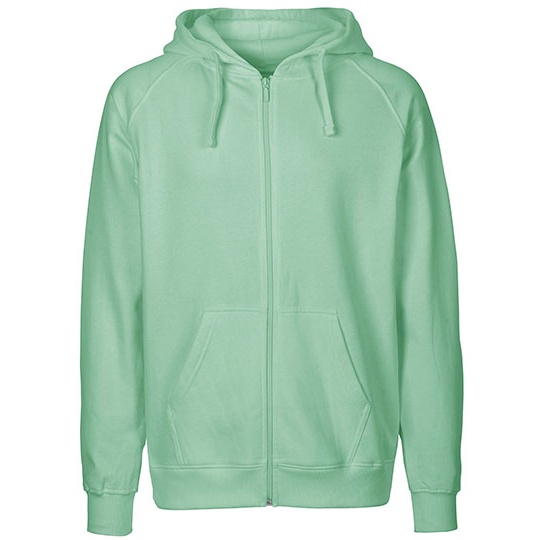 Bluza Rozpinana z Kapturem Bawelna Organiczna Fairtrade NE63301 - Dusty Mint