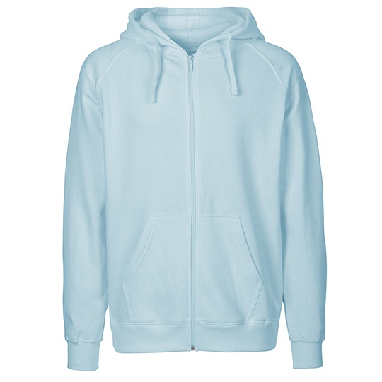 Bluza Rozpinana z Kapturem Bawelna Organiczna Fairtrade NE63301 - Light Blue
