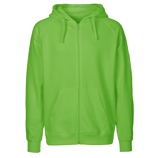 Bluza Rozpinana z Kapturem Bawelna Organiczna Fairtrade NE63301 - Lime
