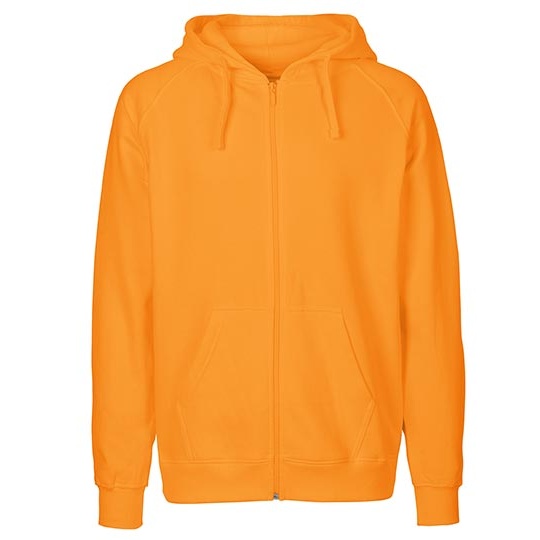 Bluza Rozpinana z Kapturem Bawełna Organiczna Fairtrade NE63301 - Okay Orange