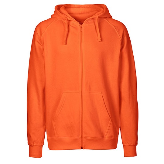 Bluza Rozpinana z Kapturem Bawelna Organiczna Fairtrade NE63301 - Orange