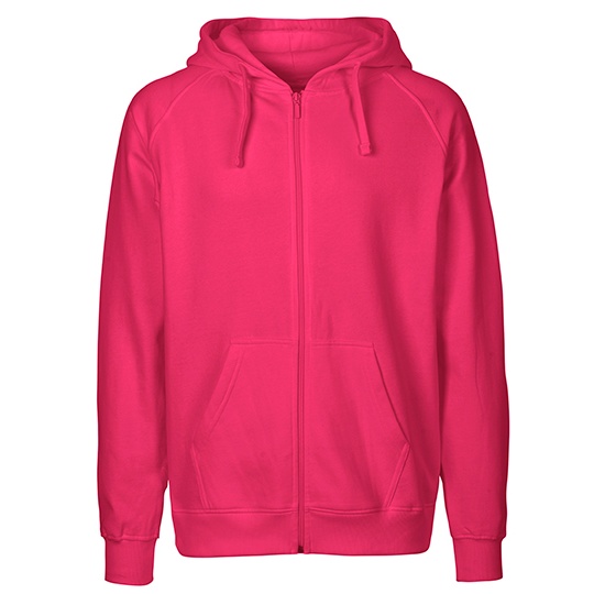 Bluza Rozpinana z Kapturem Bawełna Organiczna Fairtrade NE63301 - Pink