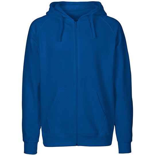 Bluza Rozpinana z Kapturem Bawelna Organiczna Fairtrade NE63301 - Royal