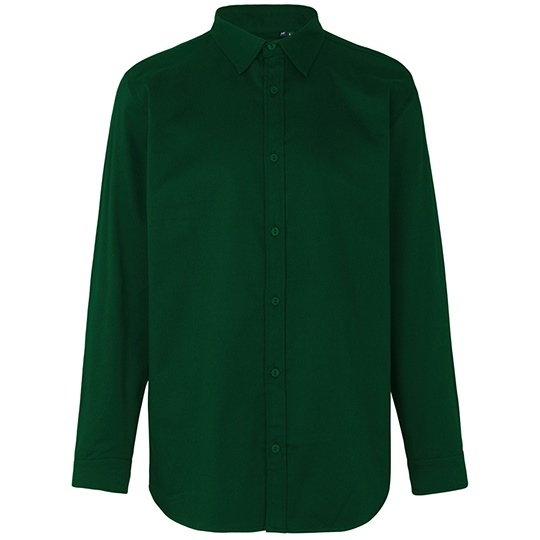 Koszula Męska Klasyczna Diagonalna NE67001 - Bottle Green