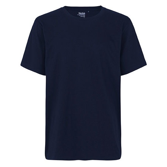 T-shirt Klasyczny Bawelna Poliester NE69001 - Navy