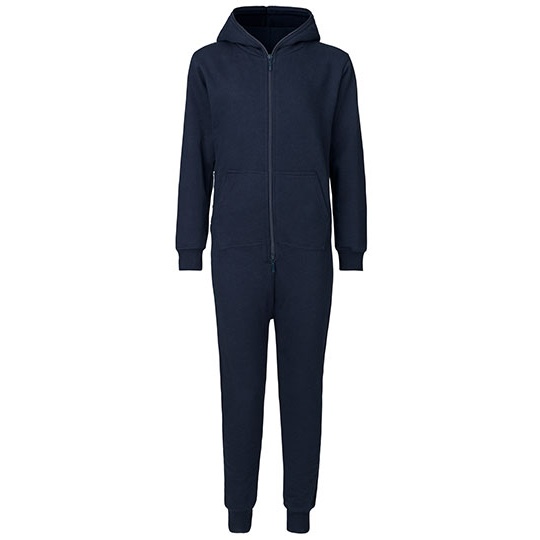 Kombinezon Dzieciecy z Kapturem Bawelniany NE73331K - Navy