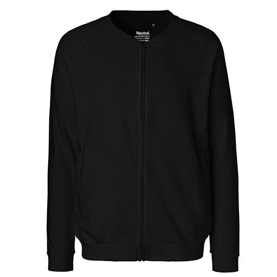 Bluza Unisex Bomberka Bawelniana Czesana NE73501 - Black