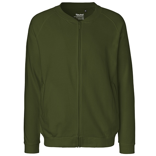 Bluza Unisex Bomberka Bawelniana Czesana NE73501 - Military