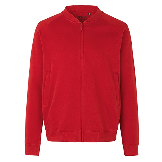 Bluza Unisex Bomberka Bawelniana Czesana NE73501 - Red